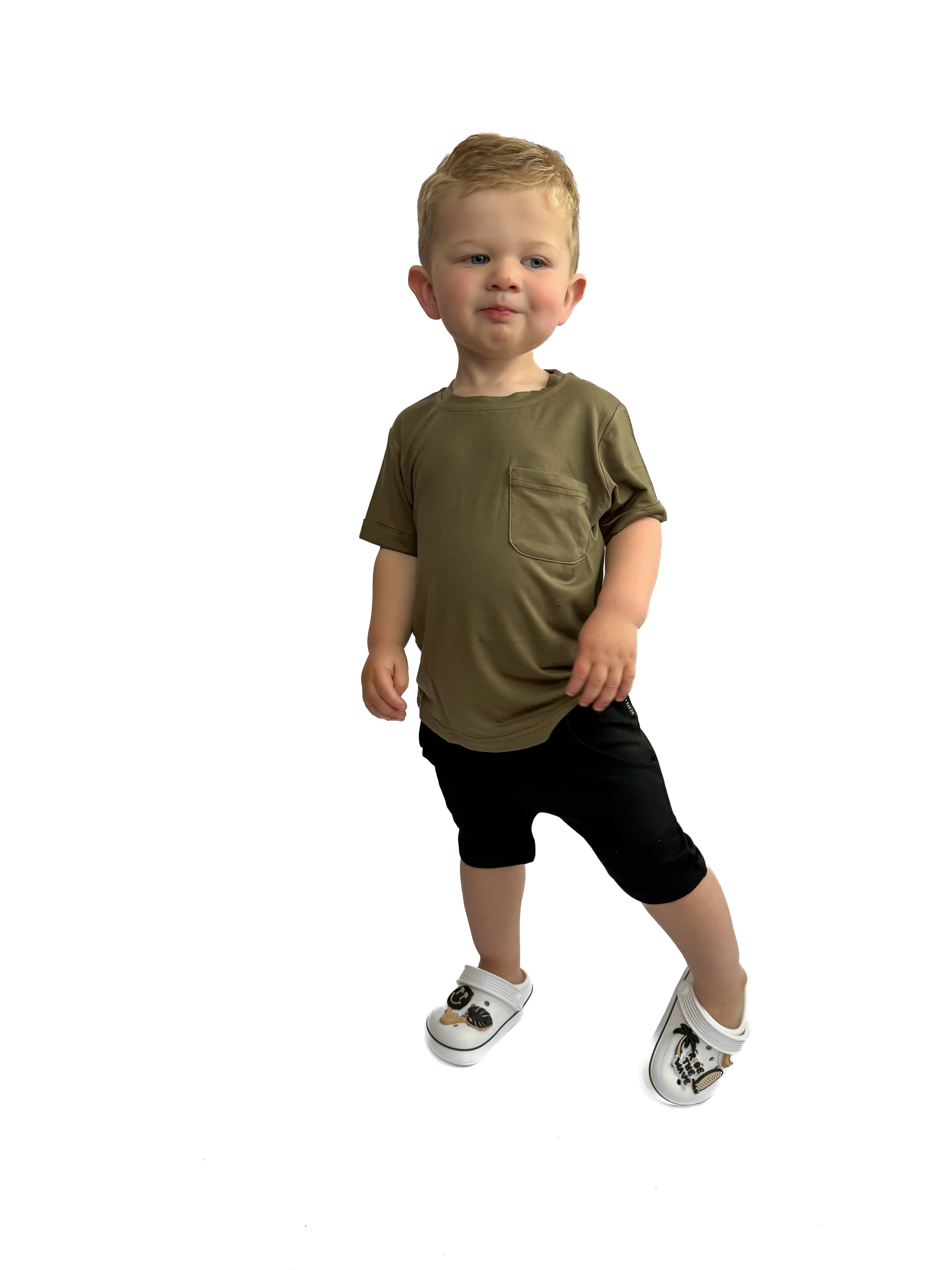 Remi + Rae Co. - Wholesale T-Shirt - Kids - BAMBOO POCKET TEE - PINE7