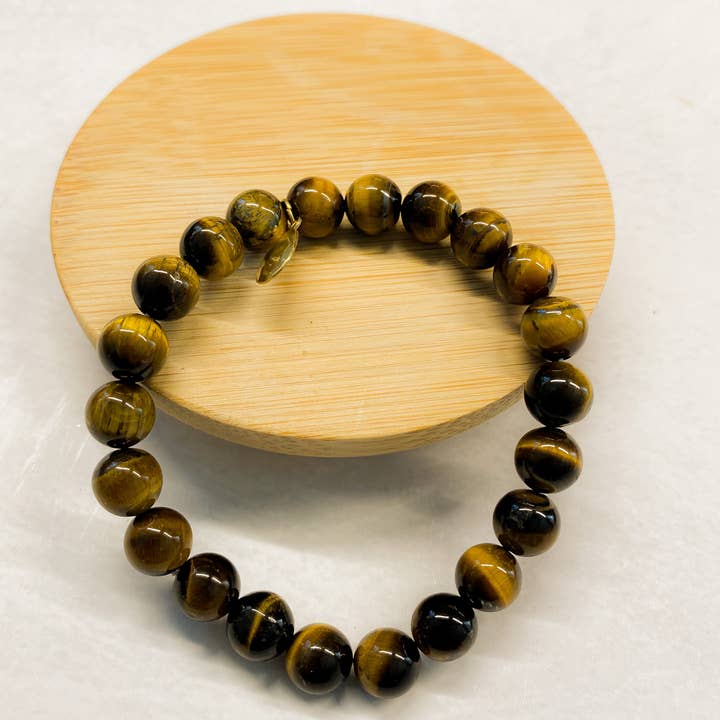Tiger Eye Mala Bead Stone Bracelet for wholesale by Santore Jewelry Company