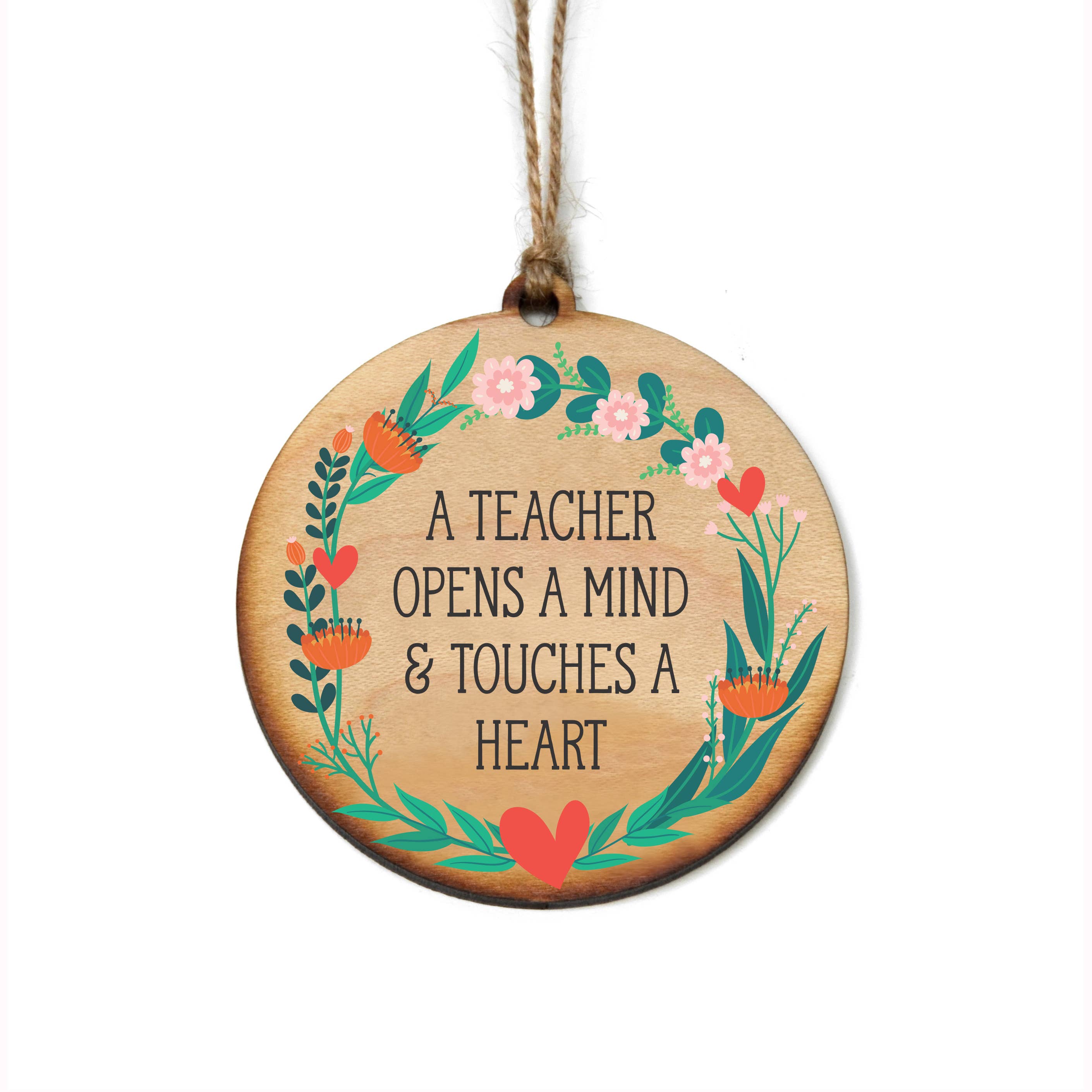 Driftless Studios - Wholesale Ornament - A Teacher Opens A Mind Christmas Ornaments Teacher Gift