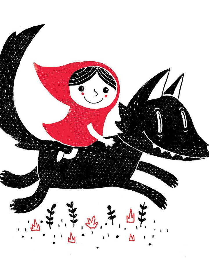 „Red Riding“ - Wanddekor auf Leinwand für den Großhandel von Image Conscious, LLC