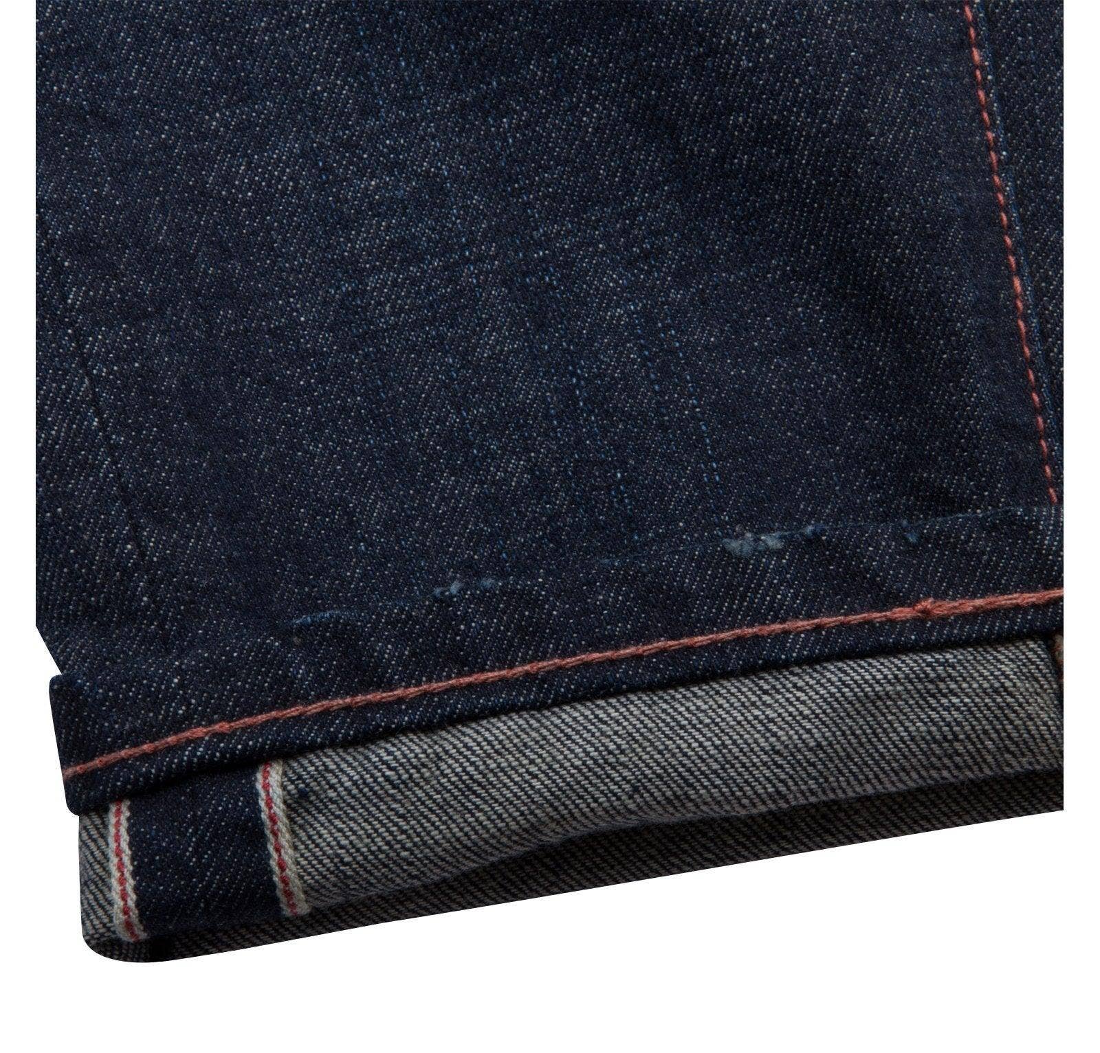 mörk indigo George Ripe organisk indigo selvedge-jeans från Kuroki mills för wholesale på Faire1