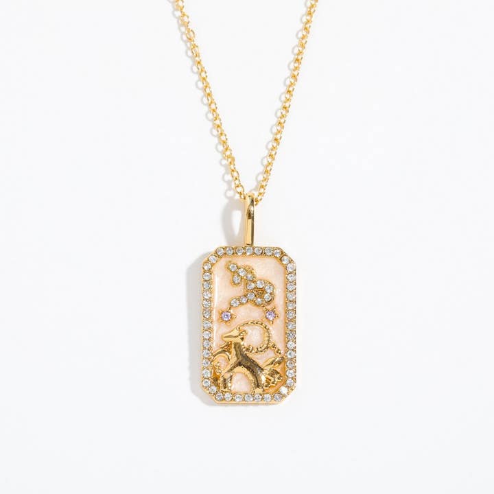 ACCITY - Wholesale Pendant/Charm Necklace - NEW CREATIVE 12 CONSTELLATIONS ZIRCON NECKLACE_CWMM38379