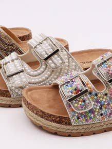 Ouvert orteil BRILLANT sangle et boucle pour la vente par Andrea Bijoux