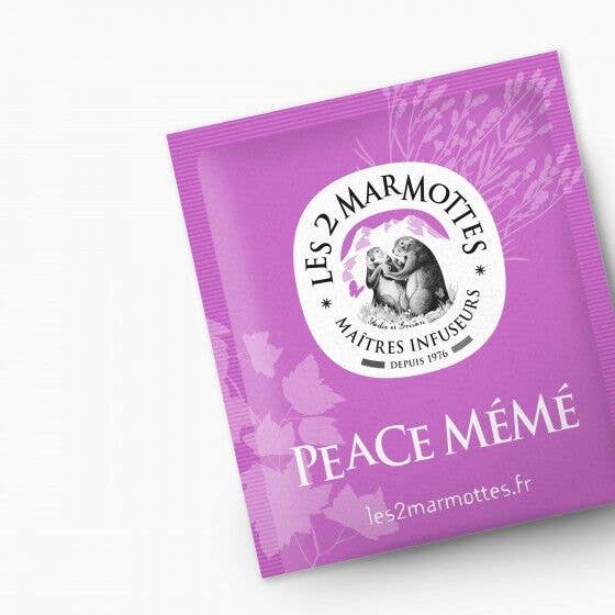 Les 2 Marmottes - Wholesale Health/Detox Tea - Blackcurrant Leaf & Lavender Infusion: Peace Meme Herbal Tea