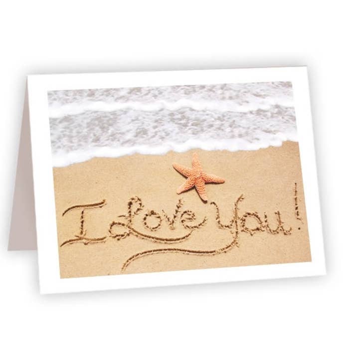 Coastal Cards - I Love You for wholesale by Ahava River Cards, Books & Decor