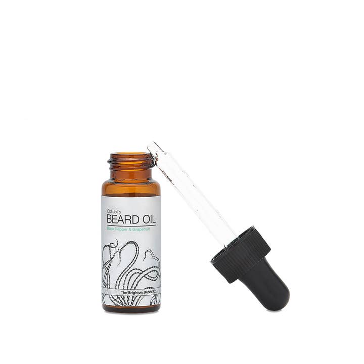 The Brighton Beard Co. - Vente Produit structurant pour la barbe - Huile à barbe au poivre noir et au pamplemousse Old Joll's2
