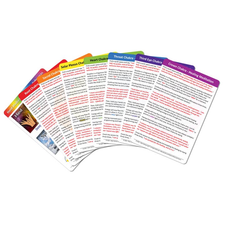 Deep Healing Light - Wholesale Tarot Cards - Chakra Healing Cards for Sessions / Classes - 5 Sets of 85