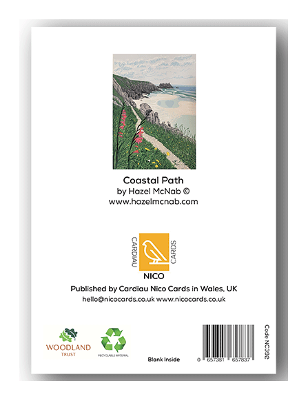 Cardiau Nico Cards – wholesale Everyday greeting card – NC392 Coastal Path - Hazel McNab1