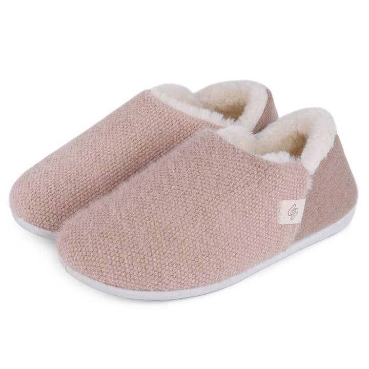 Isobel Full Back Slipper in Oat for wholesale by Shu Da Living
