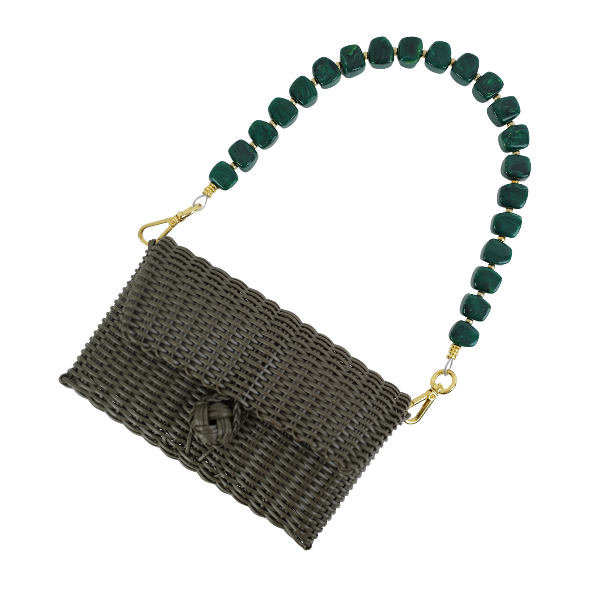 The Lilley Line - Wholesale Clutch Bag - Women's - Pochette , Midnight Malachite Cubes2