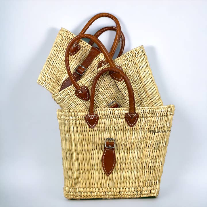 Melecraft - Wholesale Basket - Natural Reed Baskets, Set of 3