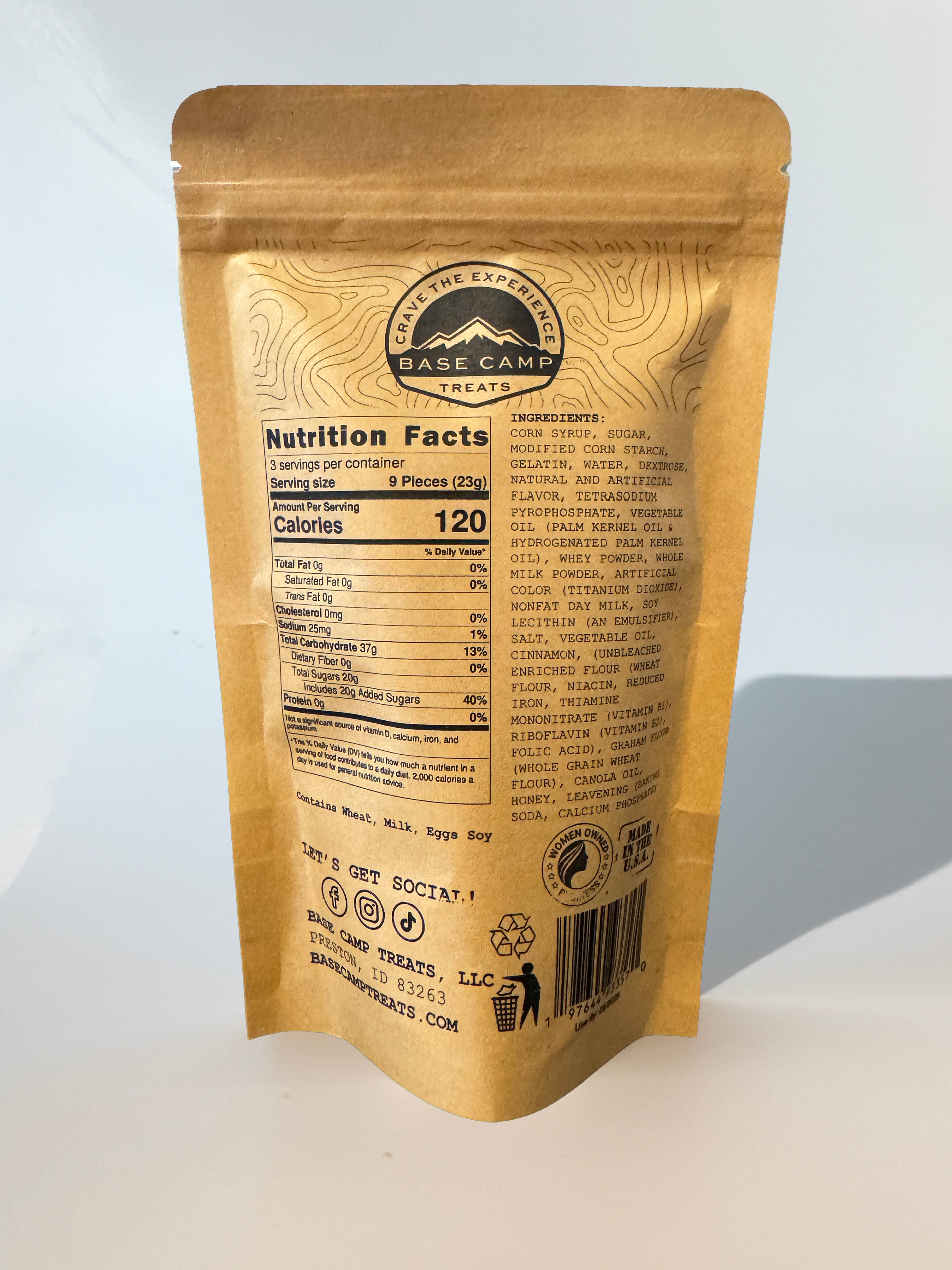 Base Camp Treats - Wholesale Chocolate Covered Sweets - Freeze Dried Churro S'more - Case of 61