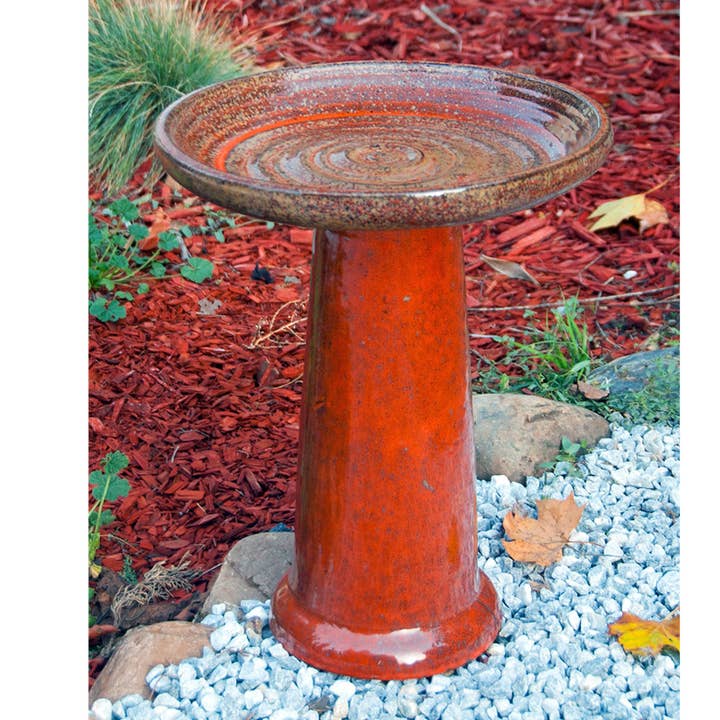 Pacific Home & Garden - Wholesale Bird Bath - Vortex Birdbath/Locking Top, Sedona, 15"X19"0