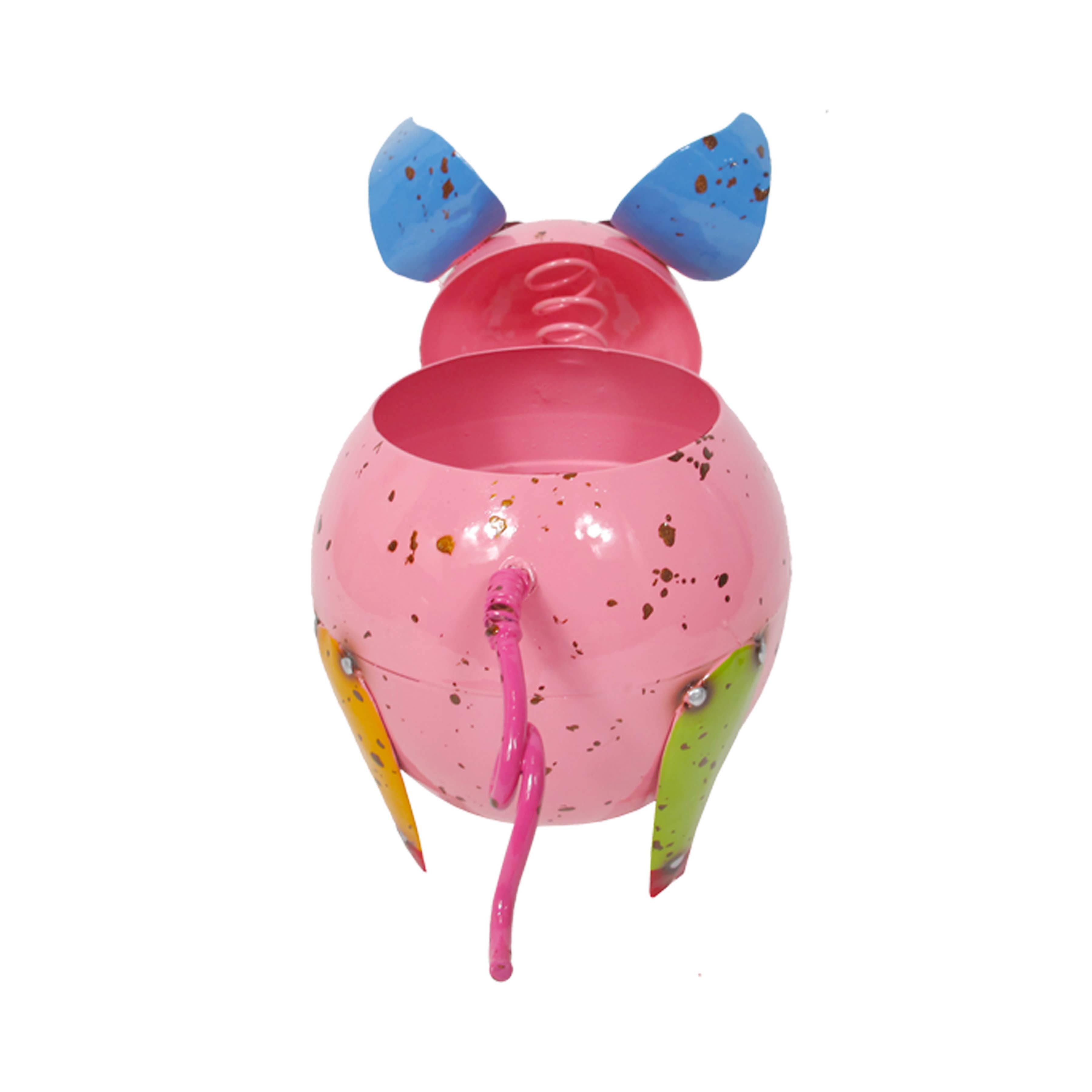 Continental Art Center - Wholesale Plant Pot - Painted and Enameled Mini Pig Planter1