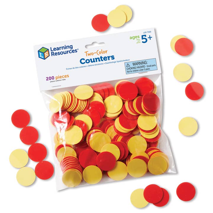 Red & Yellow Counters, Set of 200 for wholesale by Learning Resources