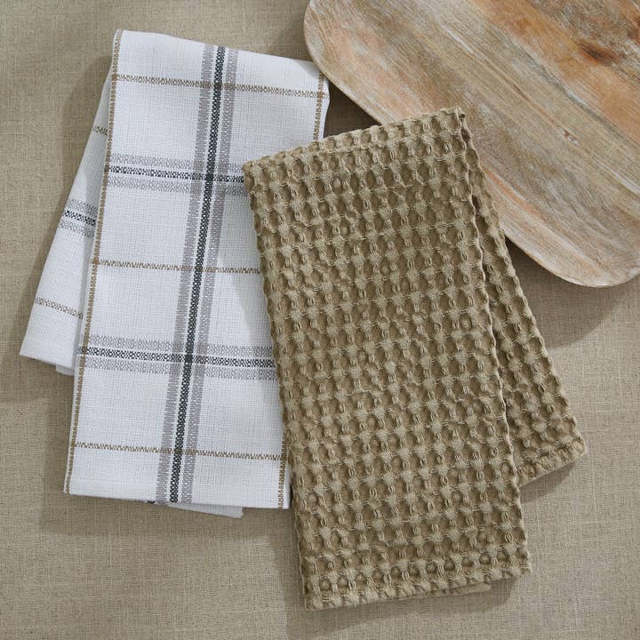 Split P - Wholesale Tea Towel - Waffle Weave Towel - Tan2