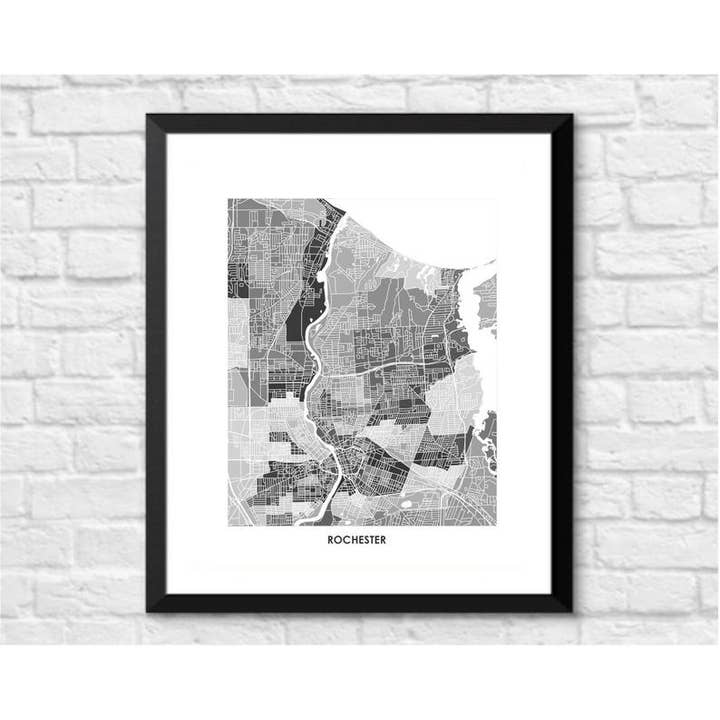 Juanita's Adventures - Wholesale Art Print - Juanitas Rochester NY Map Print2