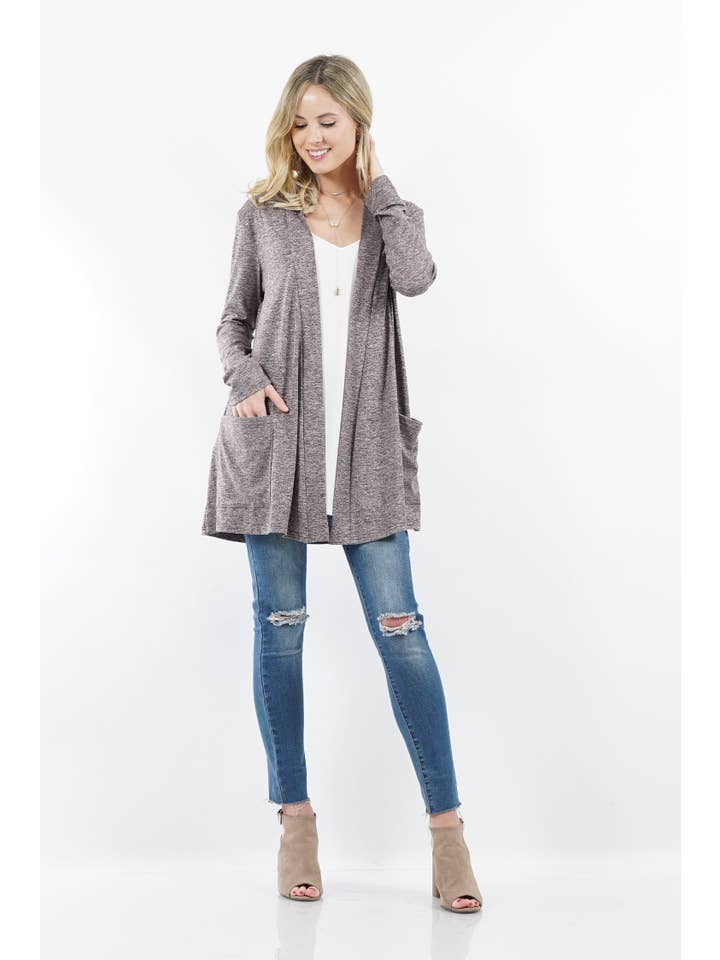 42POPS - Wholesale Cardigan - Women's - ",,...._ Open cardigan w/ slouchy pockets28