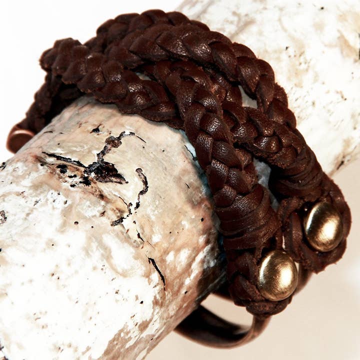 Embrazio - Wholesale Woven/Braided Bracelet - MEZZA LUNA Handmade Leather Bracelet5