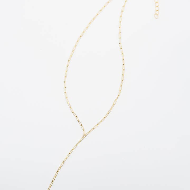 Møntperle lariat drop halskæde for engroshandel hos Susan Rifkin Jewelry Designs