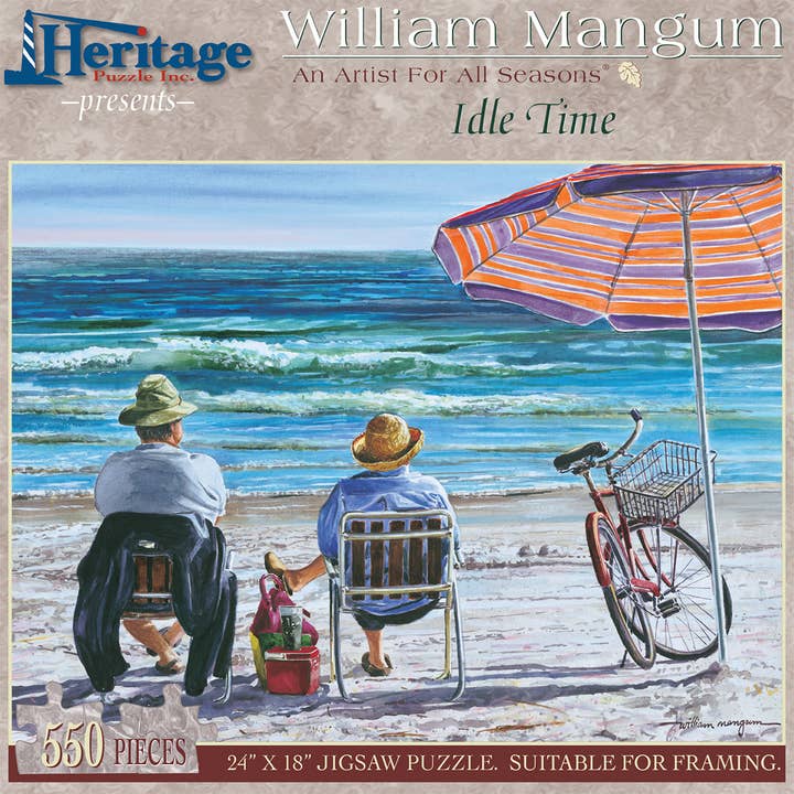 Heritage Puzzle - Wholesale Puzzle - Adult - Idle Time 550 Piece Puzzle