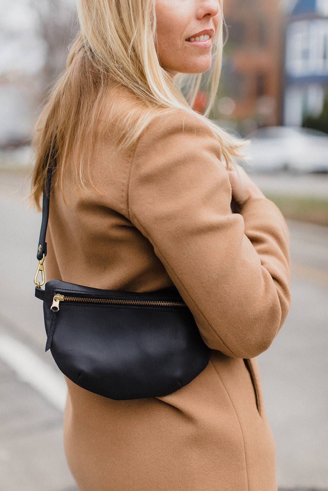 ABBY ALLEY - Wholesale Belt Bag - Women's - Sling Bag, Black4