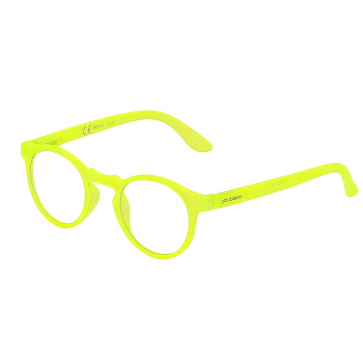 Doubleice srl - Wholesale Eyeglasses - Unisex - ROUND FLUO reading glasses - YELLOW1