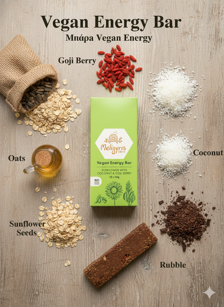 ALETA FARMS - Wholesale Snack Bar - Vegan Energy Bar, Sunflower Seed & Oat Bar, Retail Display 5