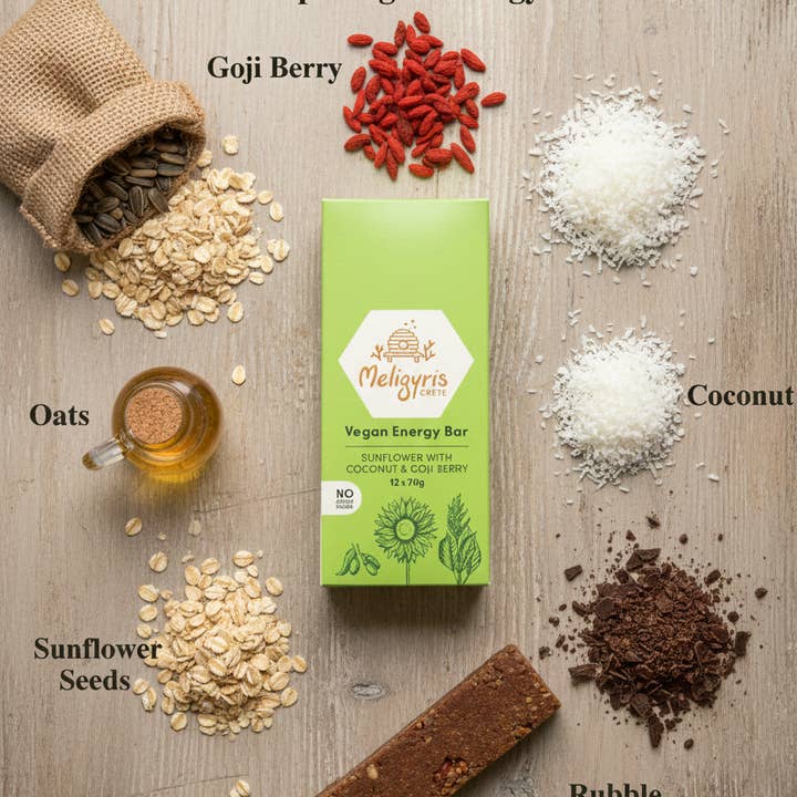 ALETA FARMS - Wholesale Snack Bar - Vegan Energy Bar, Sunflower Seed & Oat Bar, Retail Display 5