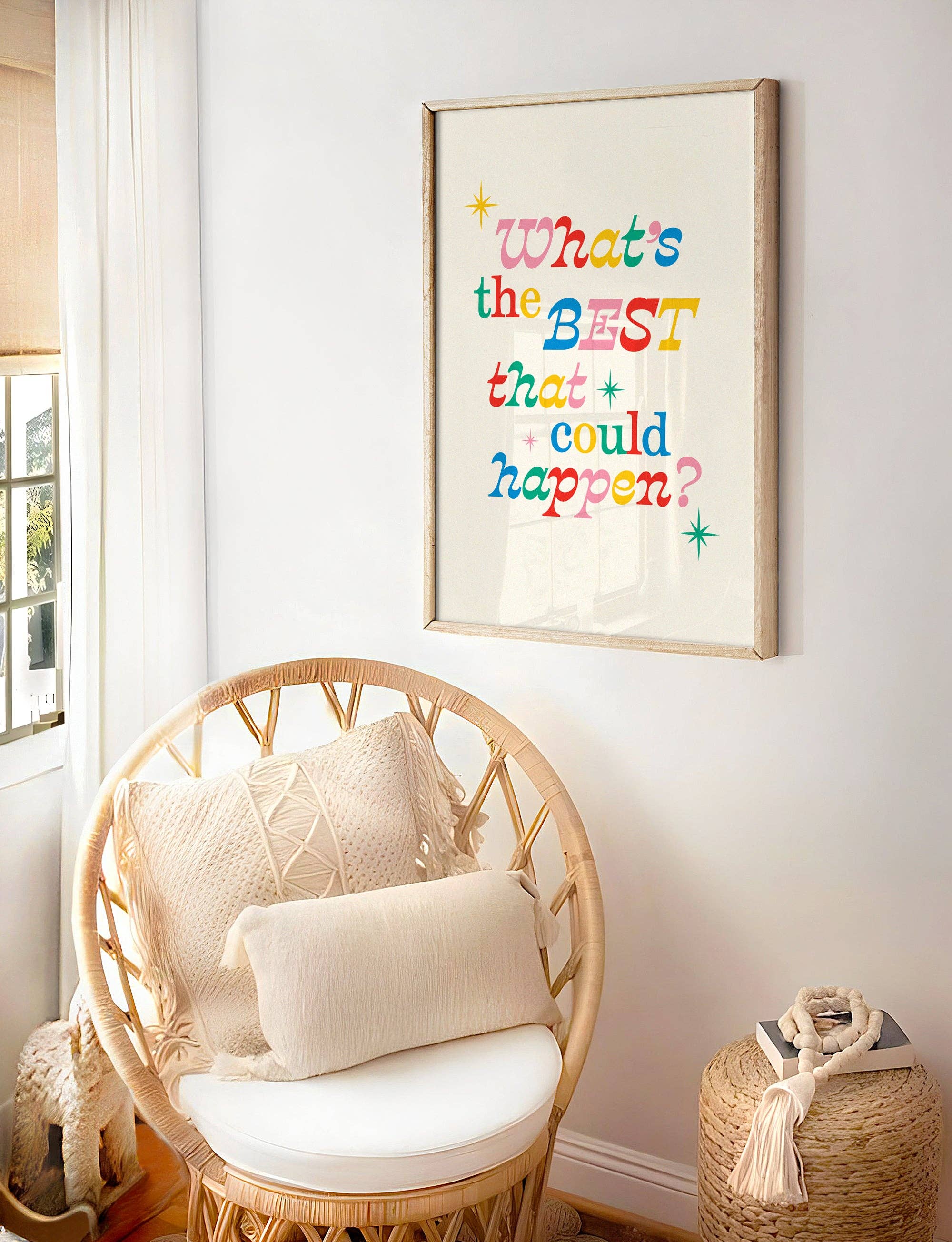 Kuku Studio - Vendita all'ingrosso Stampa artistica - Qual è la cosa migliore che potrebbe succedere? Stampa | Decorazione murale positiva1
