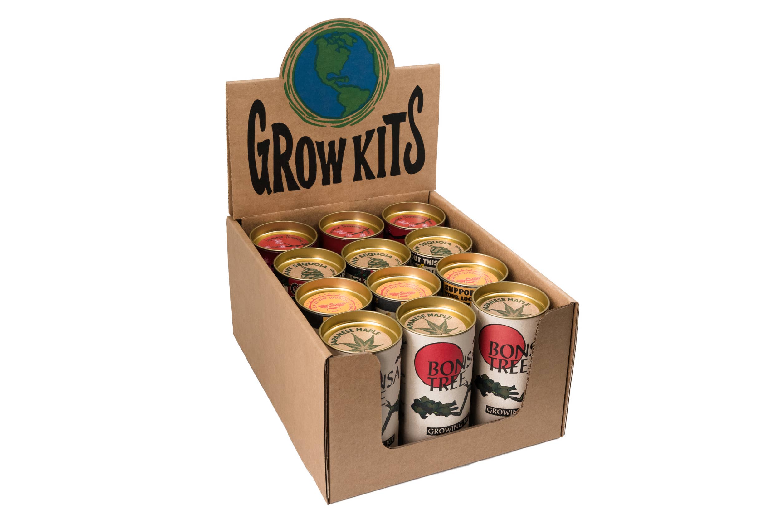 The Jonsteen Company - Vente Présentoir – maison et déco - Pack d'étuis les plus vendus | 12 kits de culture avec présentoir2