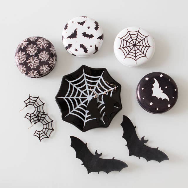 Something Different Wholesale - Wholesale Jewelry Dish - Gothic Spiderweb Halloween Trinket Dish2
