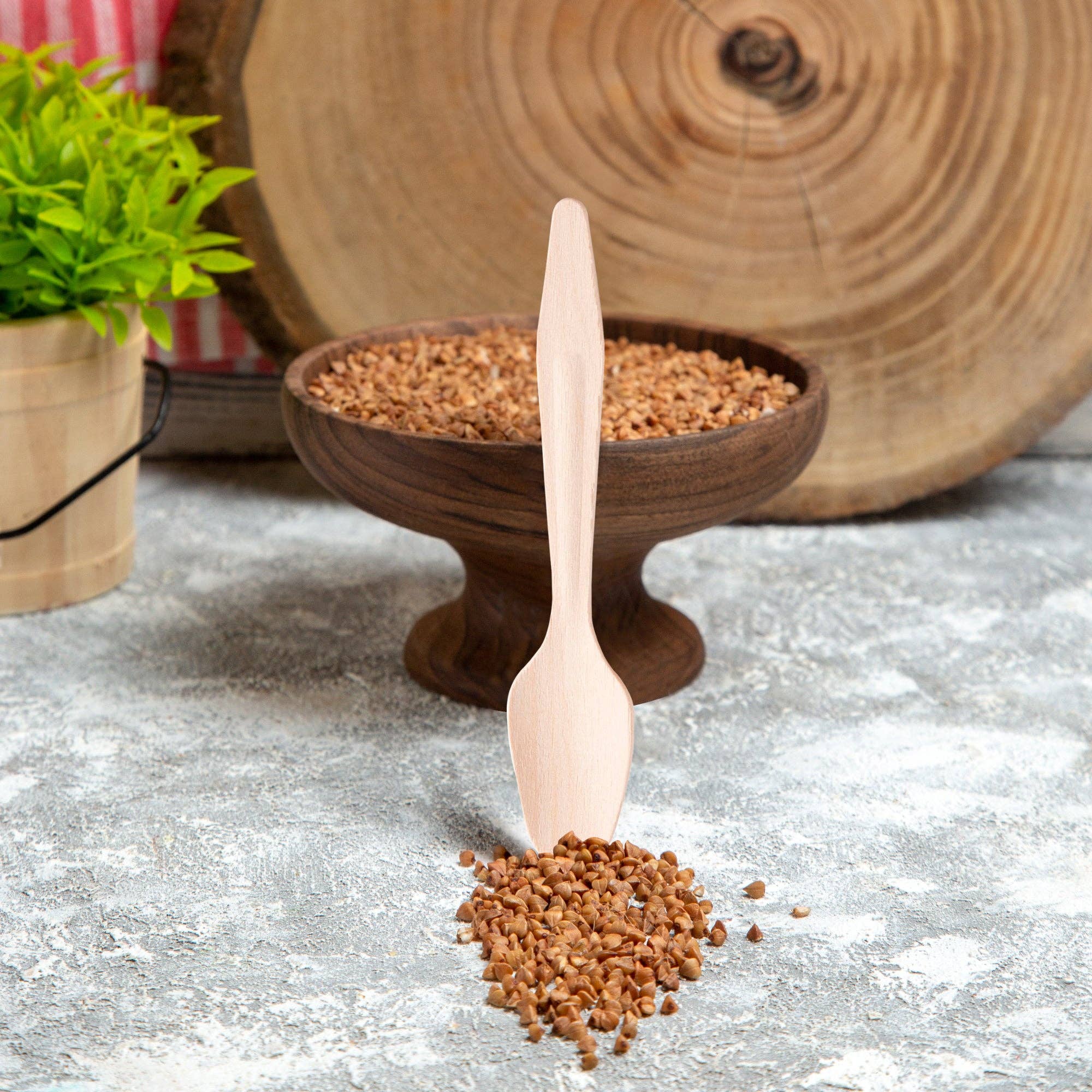 Smarty had a Party - Wholesale Disposable Tableware Pack - Natural Birch Eco Friendly Disposable Dinner Spoons - 25 pcs7