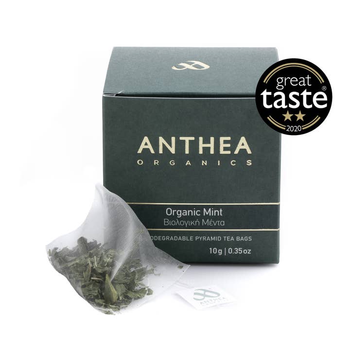 Organic Mint Plastic Free Tea Bags for wholesale by Anthea Organics