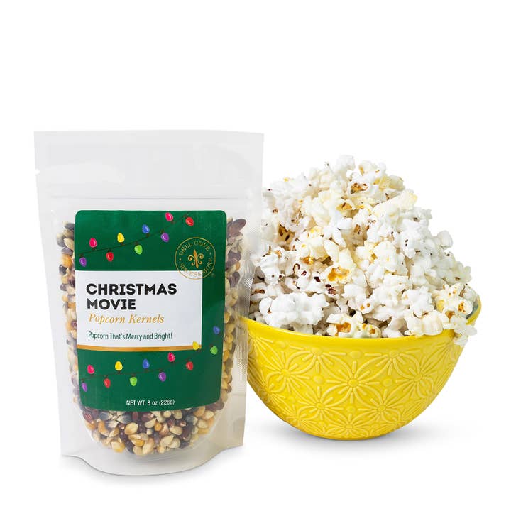 Dell Cove Spices & More Co. - Wholesale Popcorn Kernels - Christmas Movie Popcorn Kernels - Xmas holiday popcorn