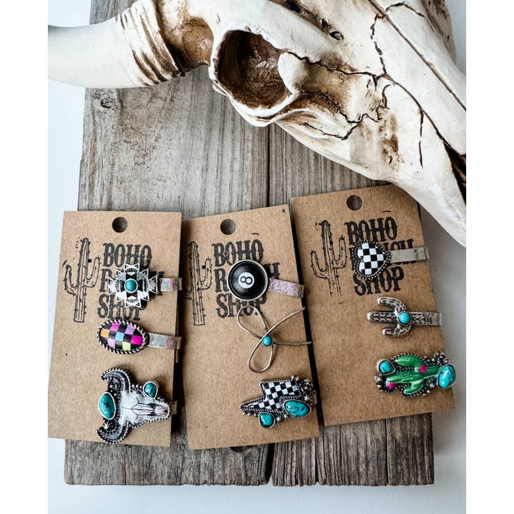 Boho Ranch Shop - Wholesale Hat Accessory - Women's - Western Slip On Hat Charms - Hat clips 1