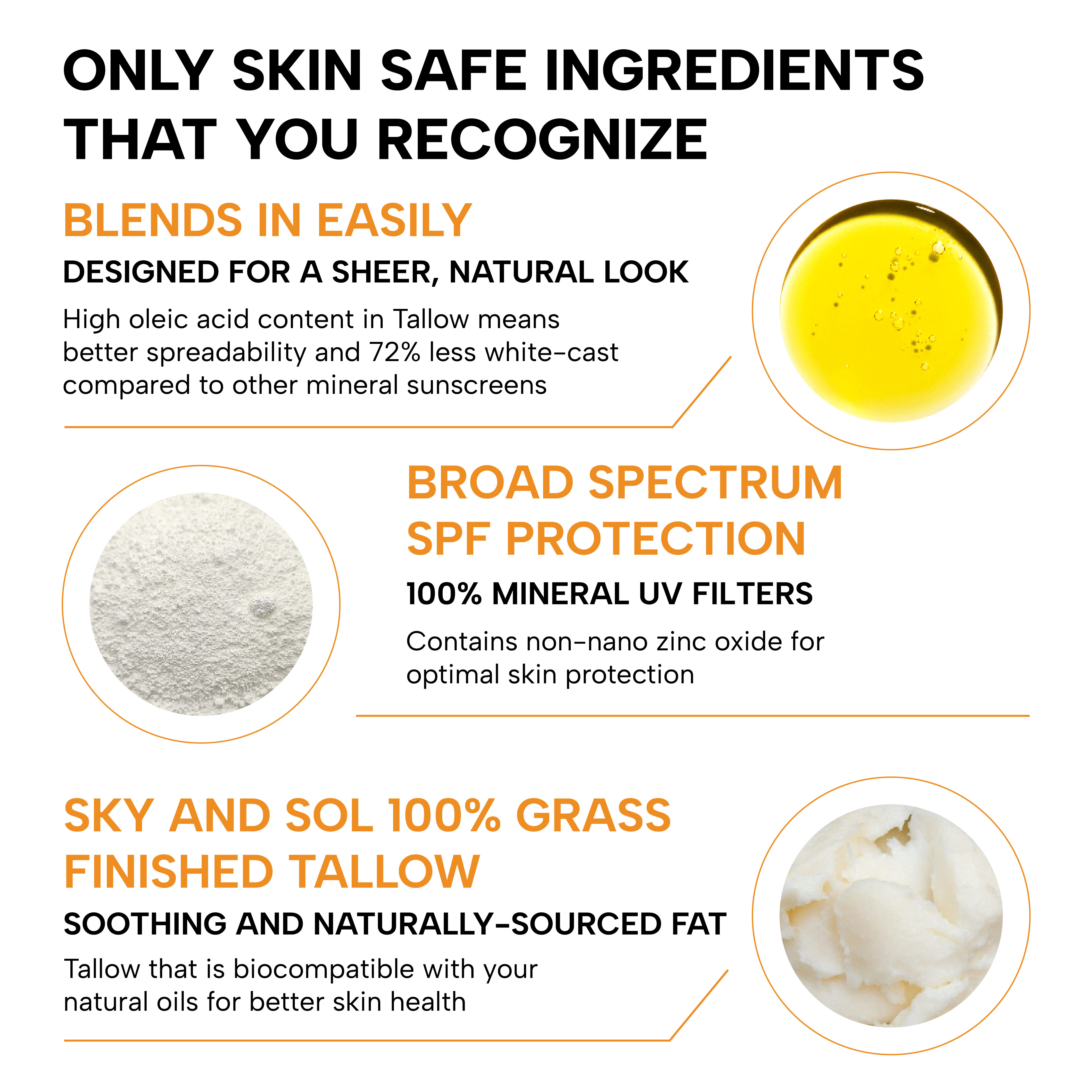Sky and Sol - Vente Crèmes solaires - Écran solaire visage et corps SPF 30 – Formule naturelle au suif3