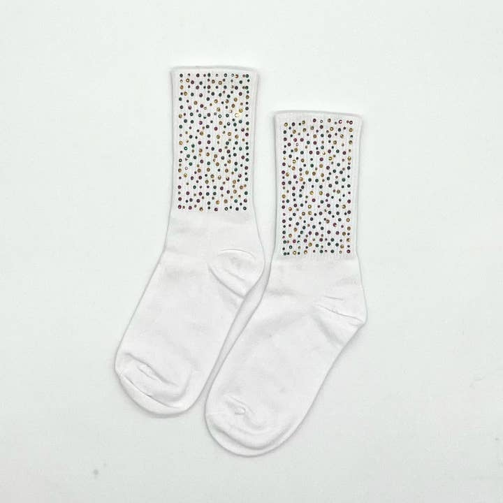 Chaussettes Stoned Mardi Gras pour la vente par Blended Spirit Children’s Clothing