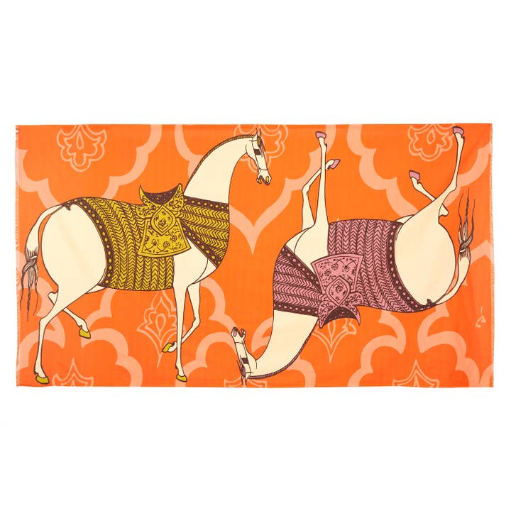 ARABIAN HORSE VOILE SHAWL/PAREO for wholesale by THOMASPAUL