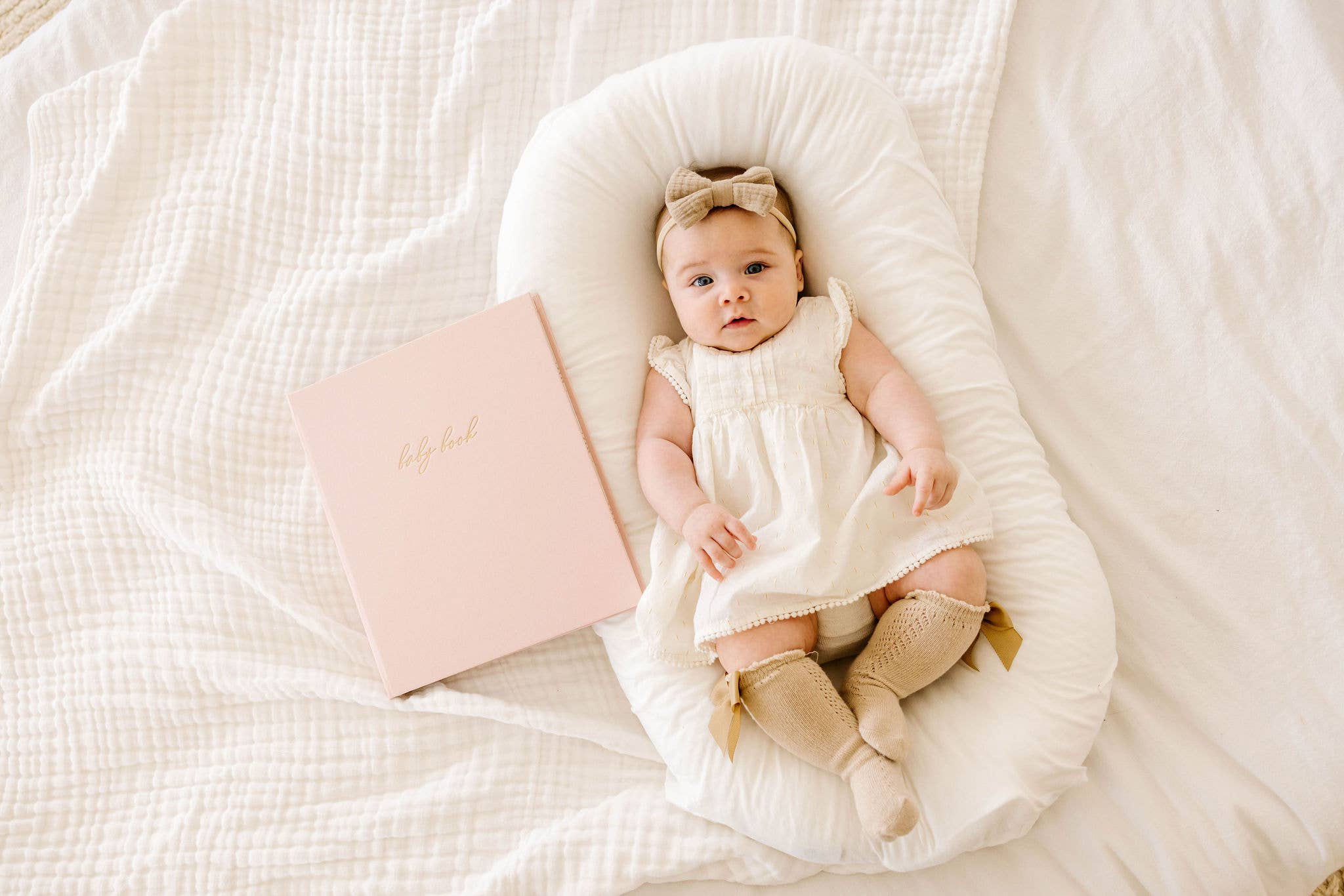 Blush Pink Baby Book - Memory book + keepsake box (Blush) for wholesale on Faire12