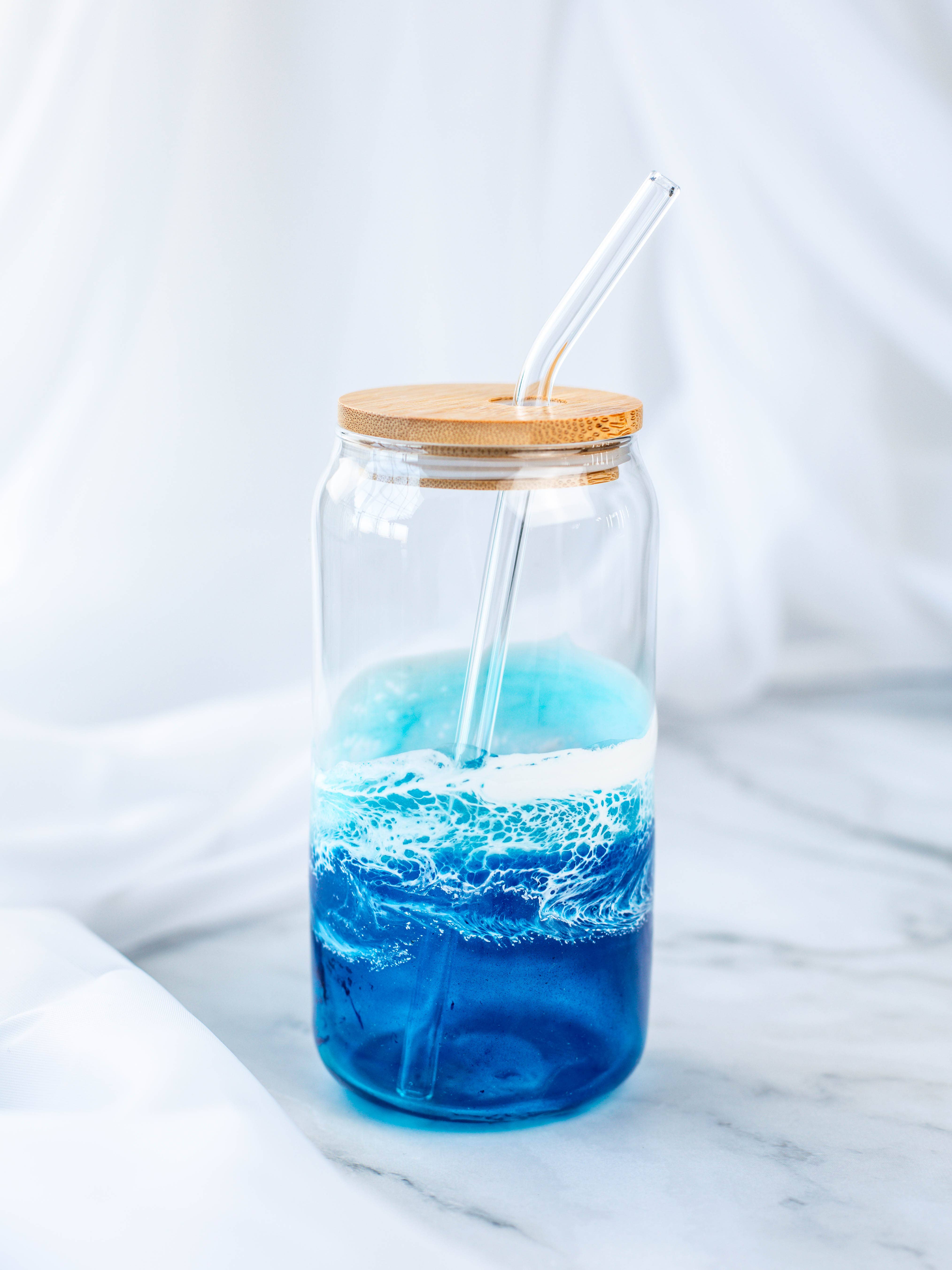 Fala & Co. - Wholesale Drinking Glass/Cup - Ocean Resin Glass Tumbler0