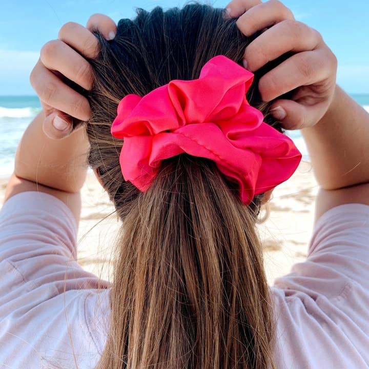Beyond Scrunchies - Wholesale Scrunchie - Women's - WATERMELON - Mulberry Silk Scrunchie2