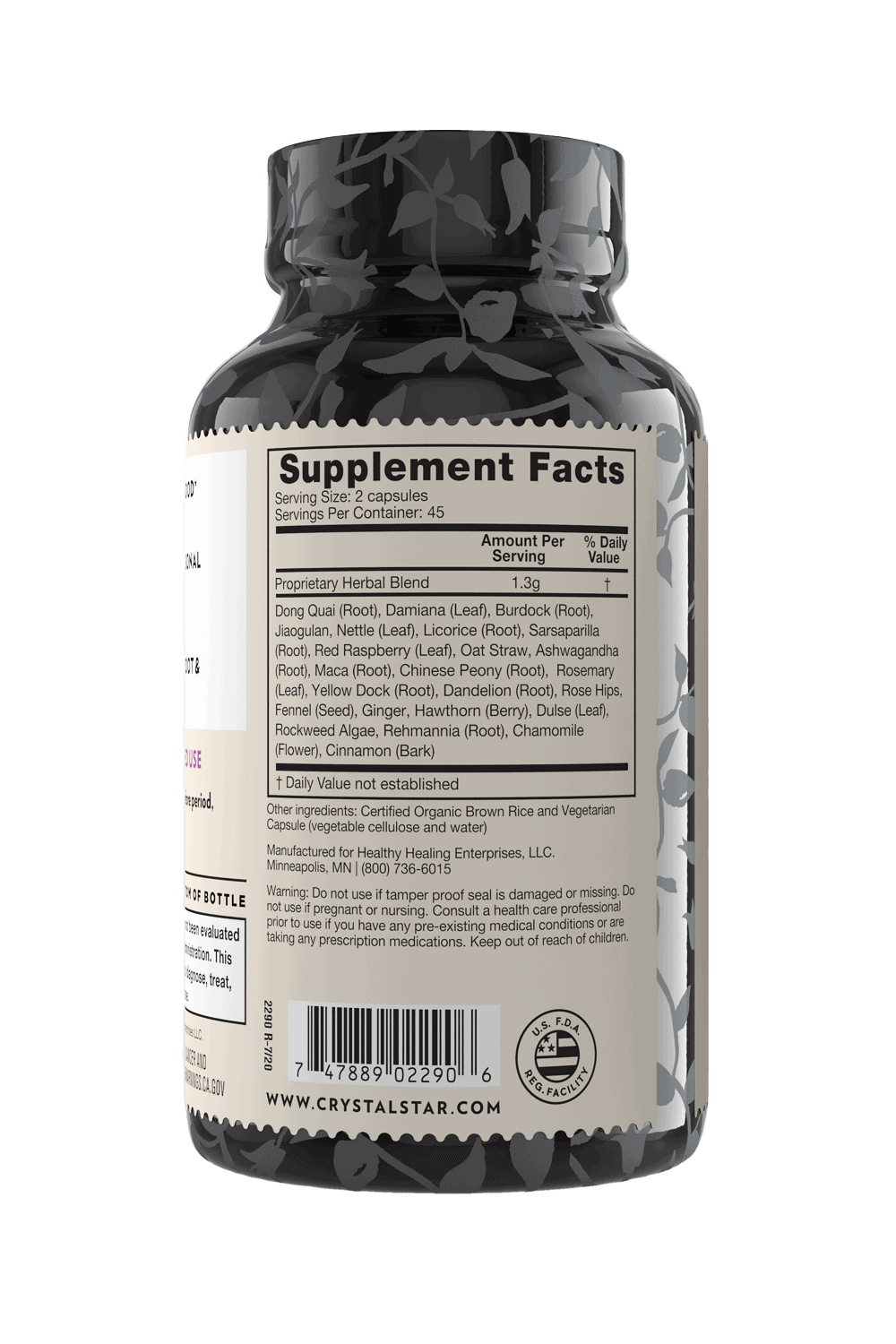 Crystal Star - Wholesale Oral Supplement/Vitamin - Female Harmony 90 count2