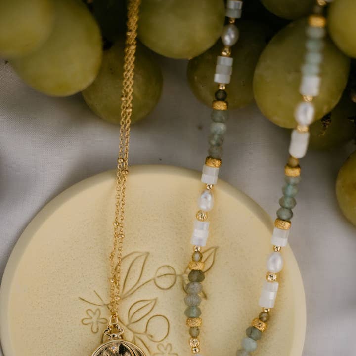 The Sicily Beaded Necklace for wholesale by Haiku Lane Jewelry