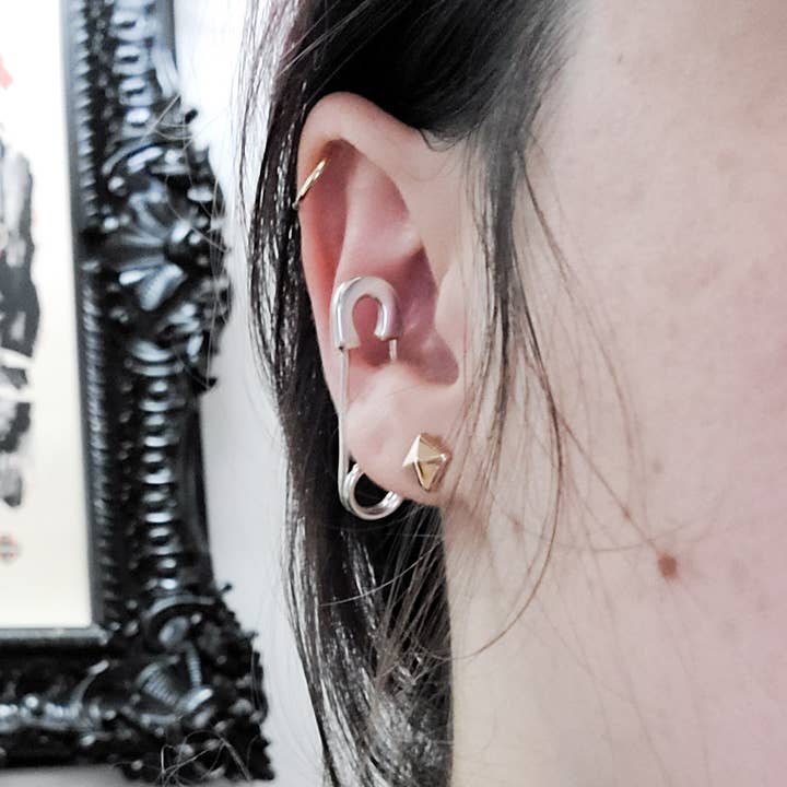 Inchoo bijoux inc - Wholesale Nose Ring - FAKE Safety Pin Septum / Faux Cartillage Piercing6