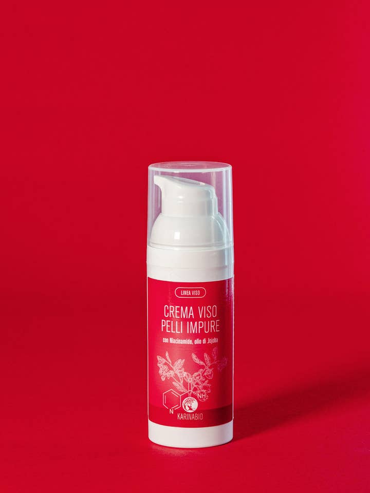 Gesichtscreme für unreine Haut - mit Niacinamid, Jojobaöl für den Großhandel von KARINABIO