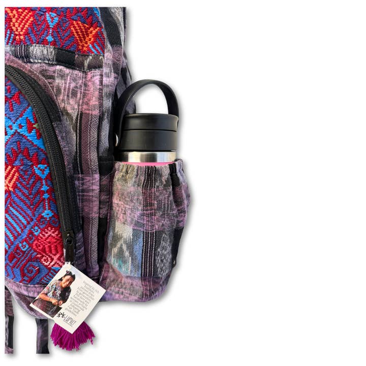 Lumily – Engroshandel Rygsæk - Dame – Vulkan Huipil Upcycled Tekstil Rygsæk - Guatemala9