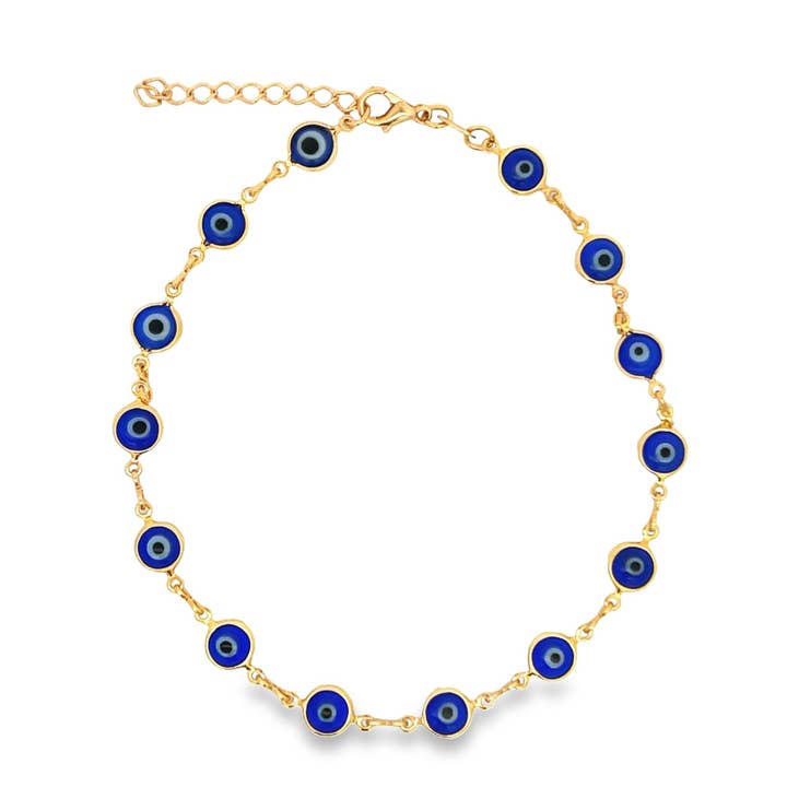 MIA Jewelry - Wholesale Link & Chain Bracelet - Evil Eye Chain Bracelet (I227)