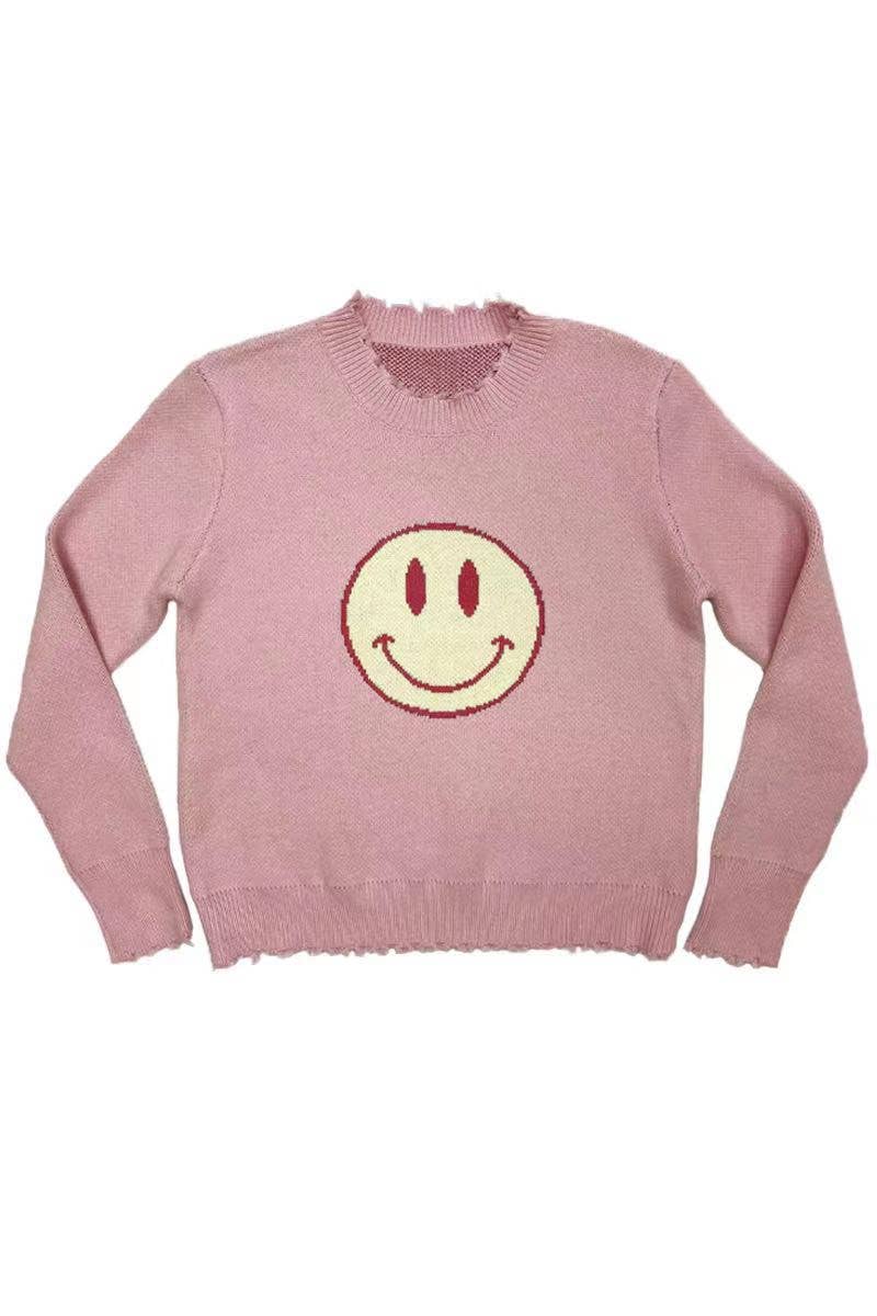 Miss Sparkling - Wholesale Knit Sweater - Women's - Smiley Sweater5