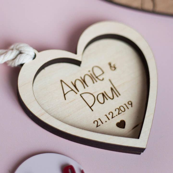 Our First Valentine's Day Gifts, Couples Keepsake for wholesale by The Flamingo Cabin